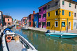 Venice, Burano island canal Venice, Burano island canal