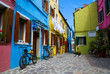 Venice, Burano island houses Venice, Burano island houses