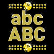 golden metall diamond letters and numbers big and small golden metall diamond letters and numbers big and small