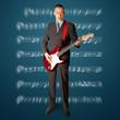 punk man with the guitar