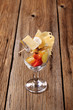 Cheese and fruit appetizer Cheese and fruit appetizer