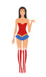 Girl in superhero costume