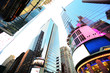 New York Times Square At Night. Logos and trademarks are removed