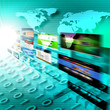 Abstract image of media streams