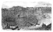 Verona Arena in 1890, in Verona, Italy. Vintage engraving.