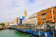 Venice Grand canal with gondolas, Italy