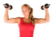 Young beautiful woman in the gym