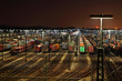 Rangierbahnhof Maschen am Abend