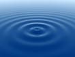 Blue smooth water ripples