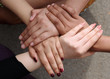Linked hands