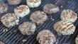 Burgers On A Grill