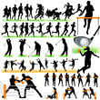 Sport silhouettes set 03