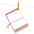 libro appeso con pagine bianche libro appeso con pagine bianche