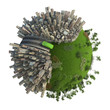 green energy transport concept planet