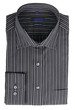 A new black pinstriped dress shirt