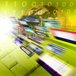 Abstract image of media streams