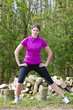 Beautiful woman in sportswear outdoors