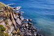 Coast line cliffs