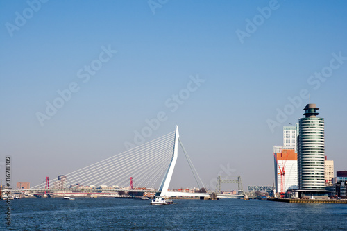 Photo: Rotterdam Erasmus bridge Rotterdam Erasmus bridge