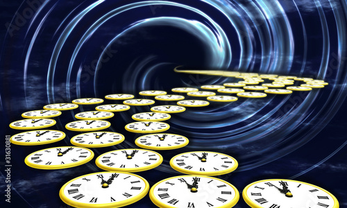 Illustration: Zeit und Raum Zeit und Raum