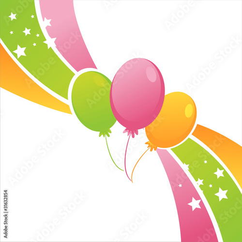 birthday balloons background. colorful irthday balloons background
