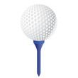 Balle de golf avec le tee