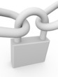 Closed padlock