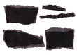 paper scraps isolated on a white background