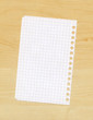 Paper on table
