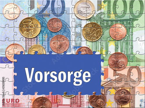 Illustration: Vorsorge - Konzept Geld und Sicherheit Vorsorge - Konzept Geld und Sicherheit