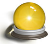 vectorial illustration of a magic crystal ball