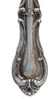 Antique silverware, close view of the design.