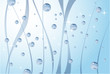 Blue water tank, vector