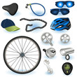 bicycle equipment icons