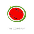 Logo watermelon, summer concept # Vector