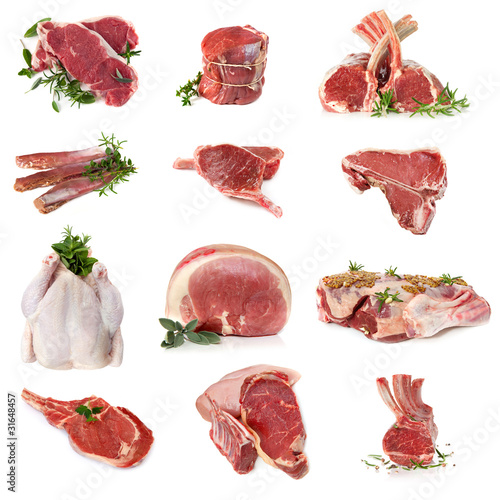 Photo: Cuts of Raw Meat Cuts of Raw Meat