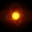Sun and Space. Vector illustration. Eps10 Sun and Space. Vector illustration. Eps10
