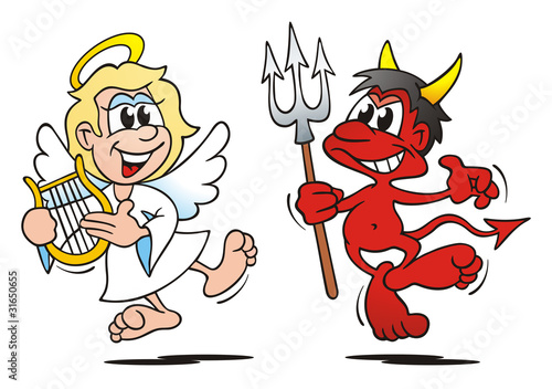 Illustration: Angel and Devil Angel and Devil