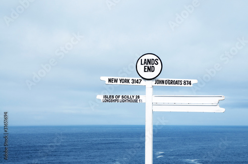 Photo: Lands End sign Lands End sign