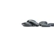 Video: Rotating pile of black pebbles falling Rotating pile of black pebbles falling