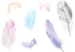 seven color feathers illustration seven color feathers illustration
