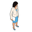 isometric woman isometric woman