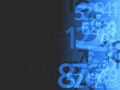 numbers background dark blue numbers background dark blue