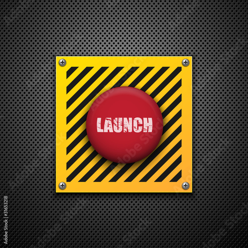 Vetor: Launch button. Vector background. Eps10 Launch button. Vector background. Eps10