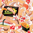 Vector: Beautiful Classic Japanese Seamless Pattern Beautiful Classic Japanese Seamless Pattern