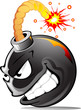 cartoon evil bomb