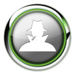 Futuristic Button "Spy / Investigator"