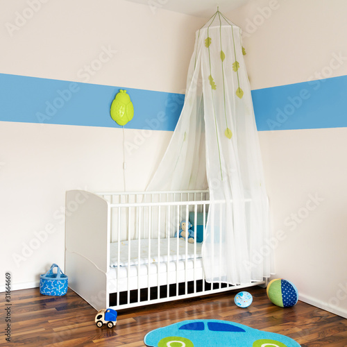 Photo: Baby nursery with bed Baby nursery with bed