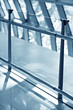 abstract window in airport