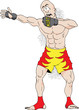 An illustration of a Mixed Martial Arts Fighter
